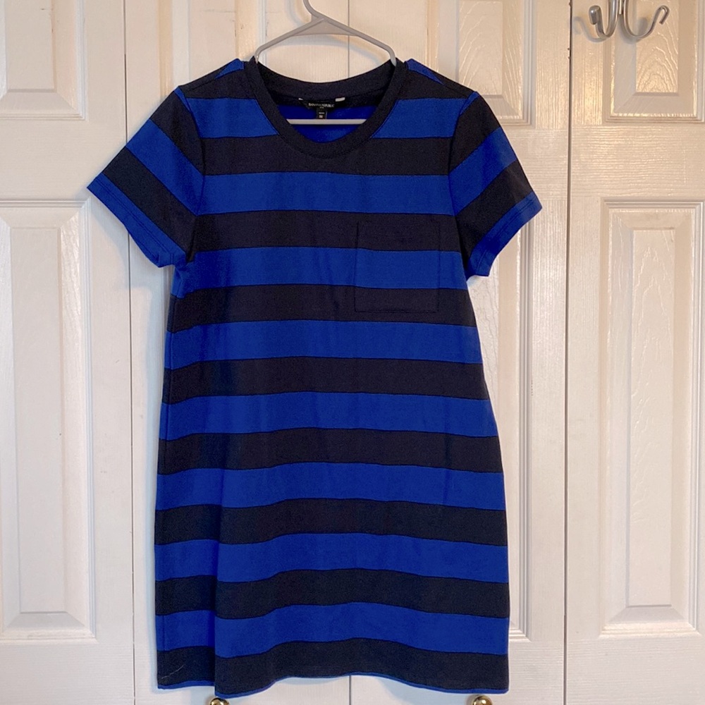 Striped T-shirt dress by Banana Republic